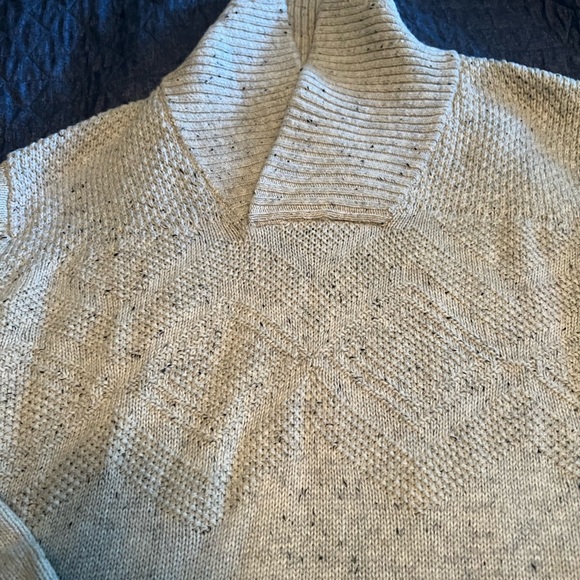 Men’s cotton sweater with leather elbow pads. - Picture 2 of 2